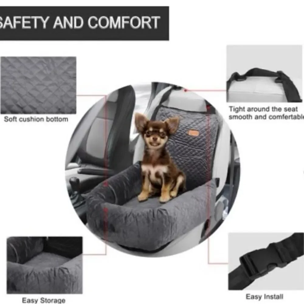 New Unique Bargains Dog Pet Car Booster Seat 1 Pc